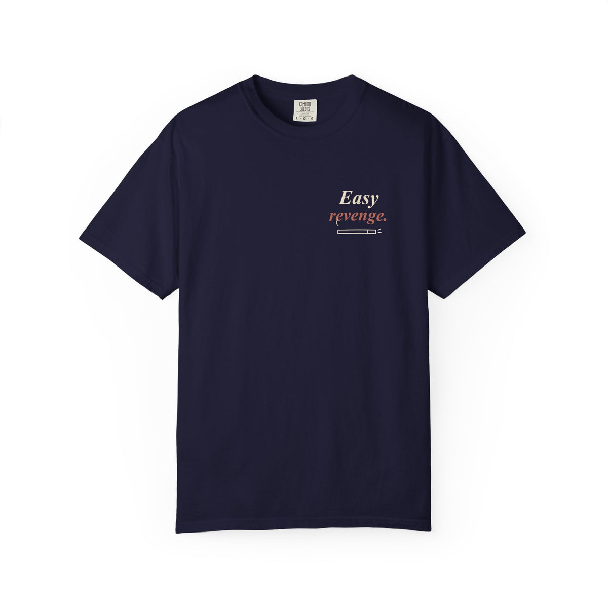 Easy Revenge Letter Anime Quote Tee | Devil Hunter Japanese Streetwear