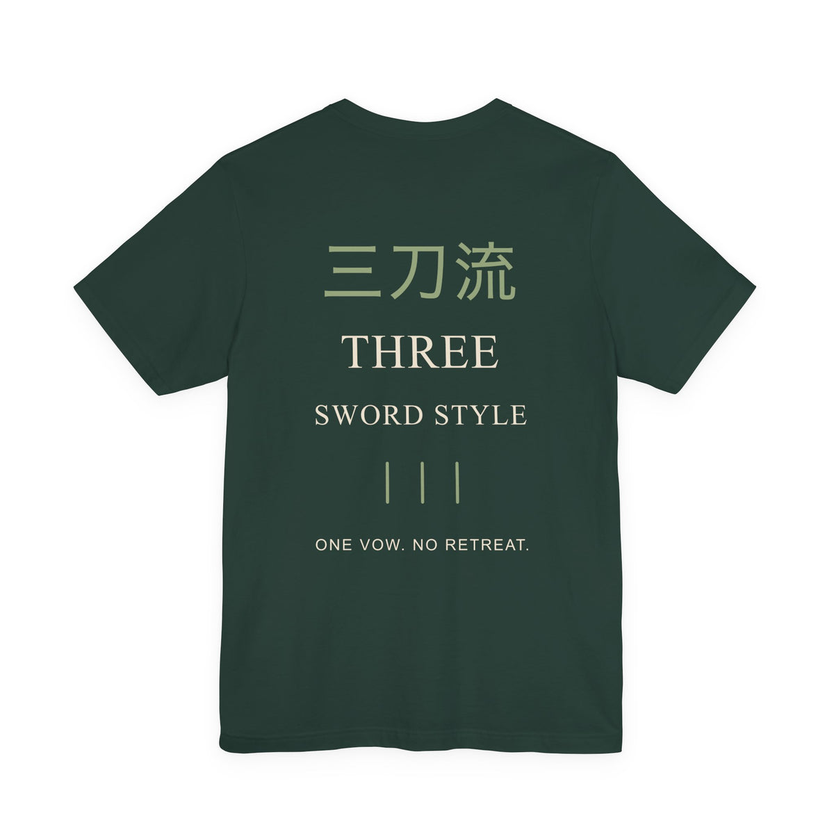Threefold Vow Kanji Anime Soft Tee | Pirate Japanese Streetwear