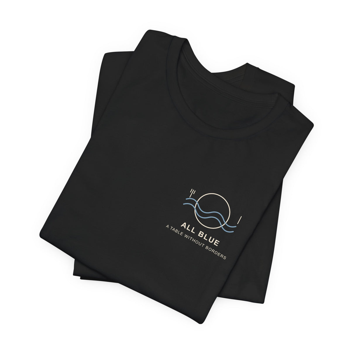 All Blue Table Minimalist Anime Soft Tee | Pirate Japanese Streetwear