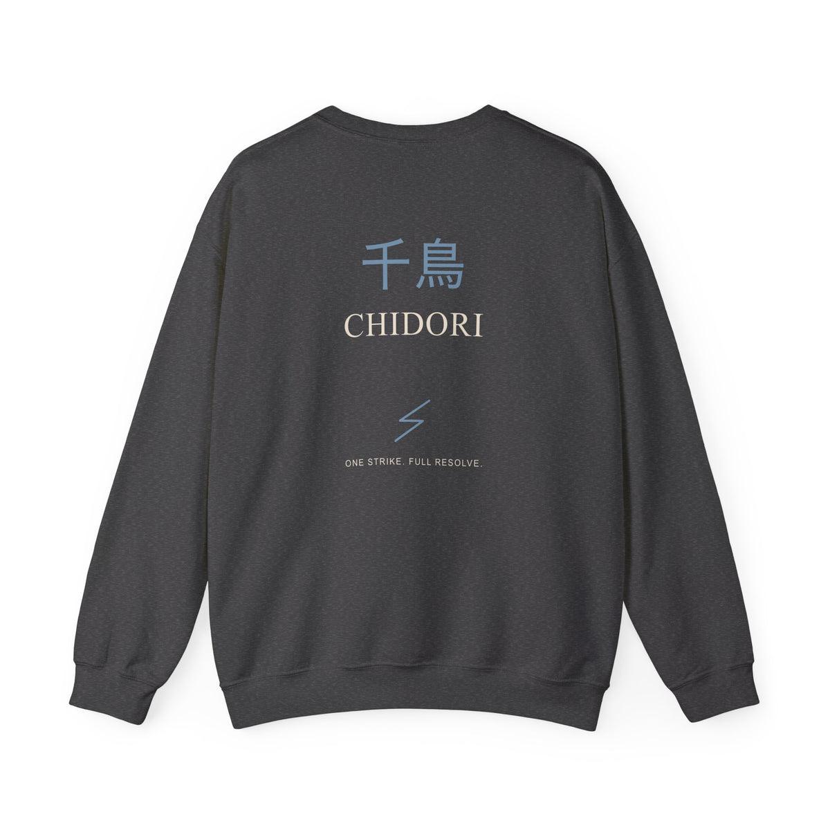 Thunder Strike Kanji Anime Crewneck Sweatshirt | Ninja Japanese Streetwear