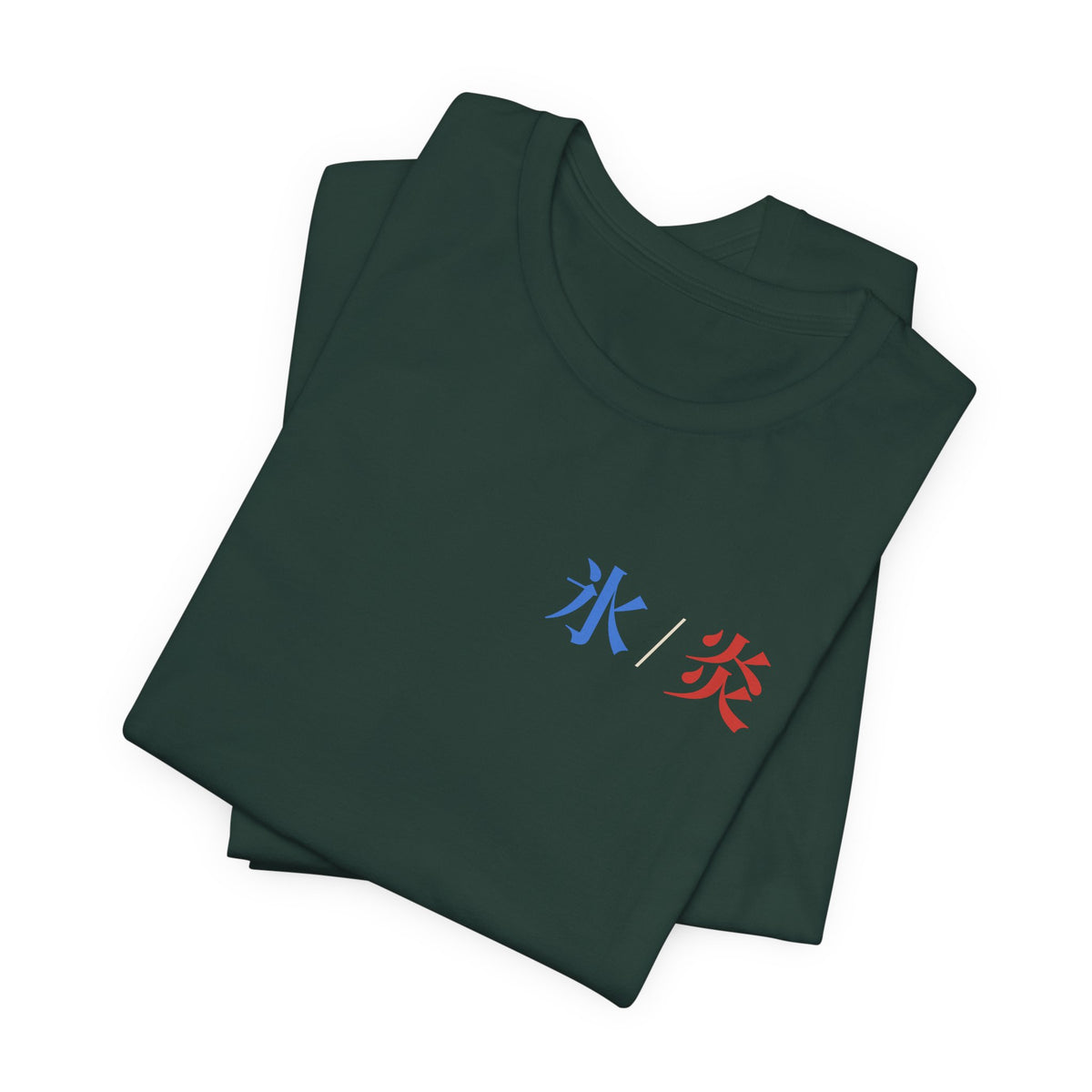 Dual Temperature Kanji Anime Soft Tee | Ice and Fire Japanese Streetwear