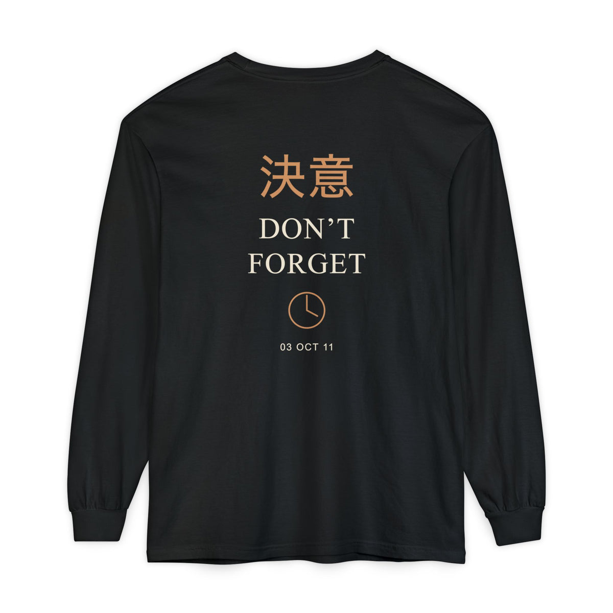 October Third Kanji Long Sleeve Tee | Inspired by Edward and Alphonse Elric from Fullmetal Alchemist