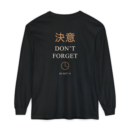October Third Kanji Long Sleeve Tee | Inspired by Edward and Alphonse Elric from Fullmetal Alchemist