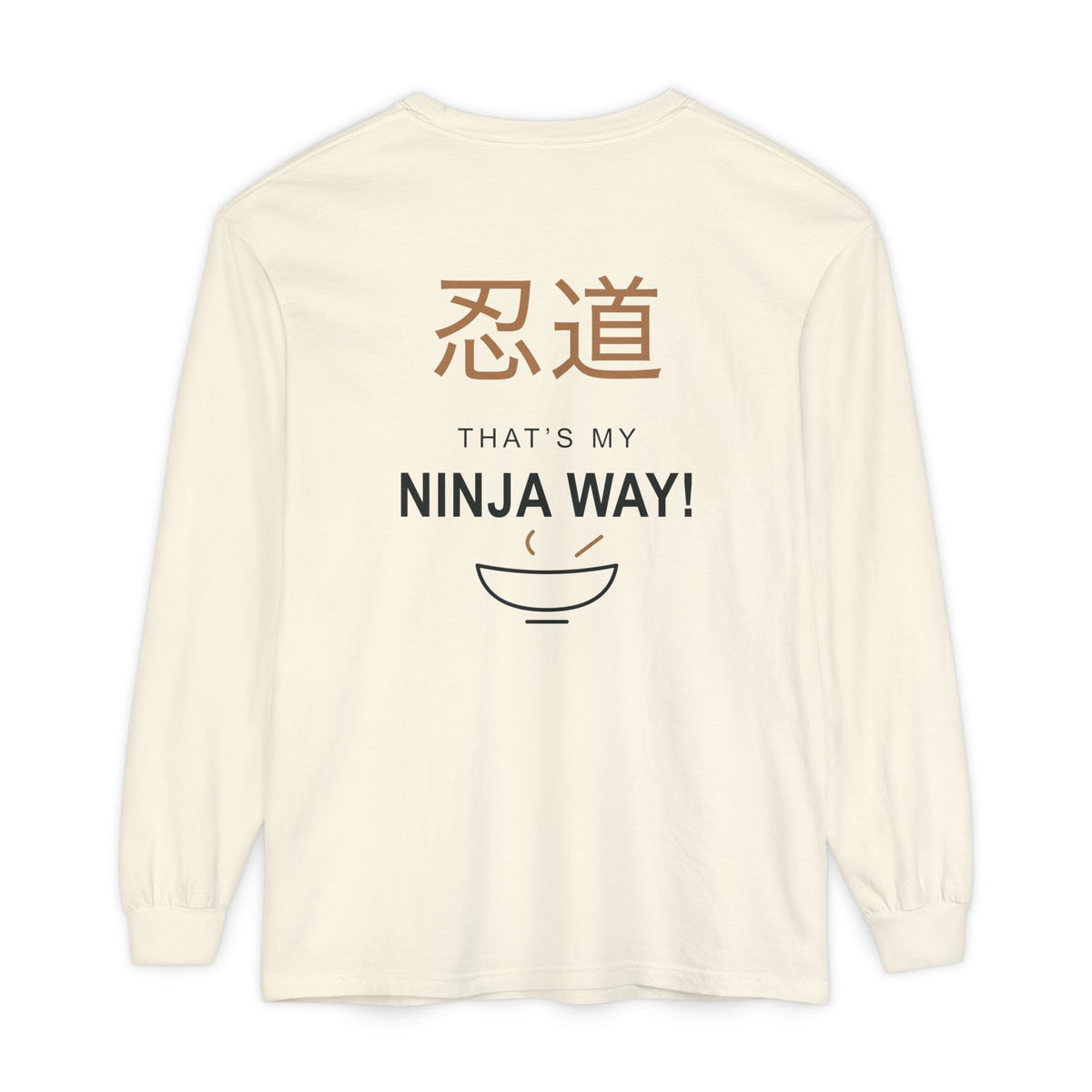 Ninja Way Kanji Anime Long Sleeve Tee | Ninja Japanese Streetwear