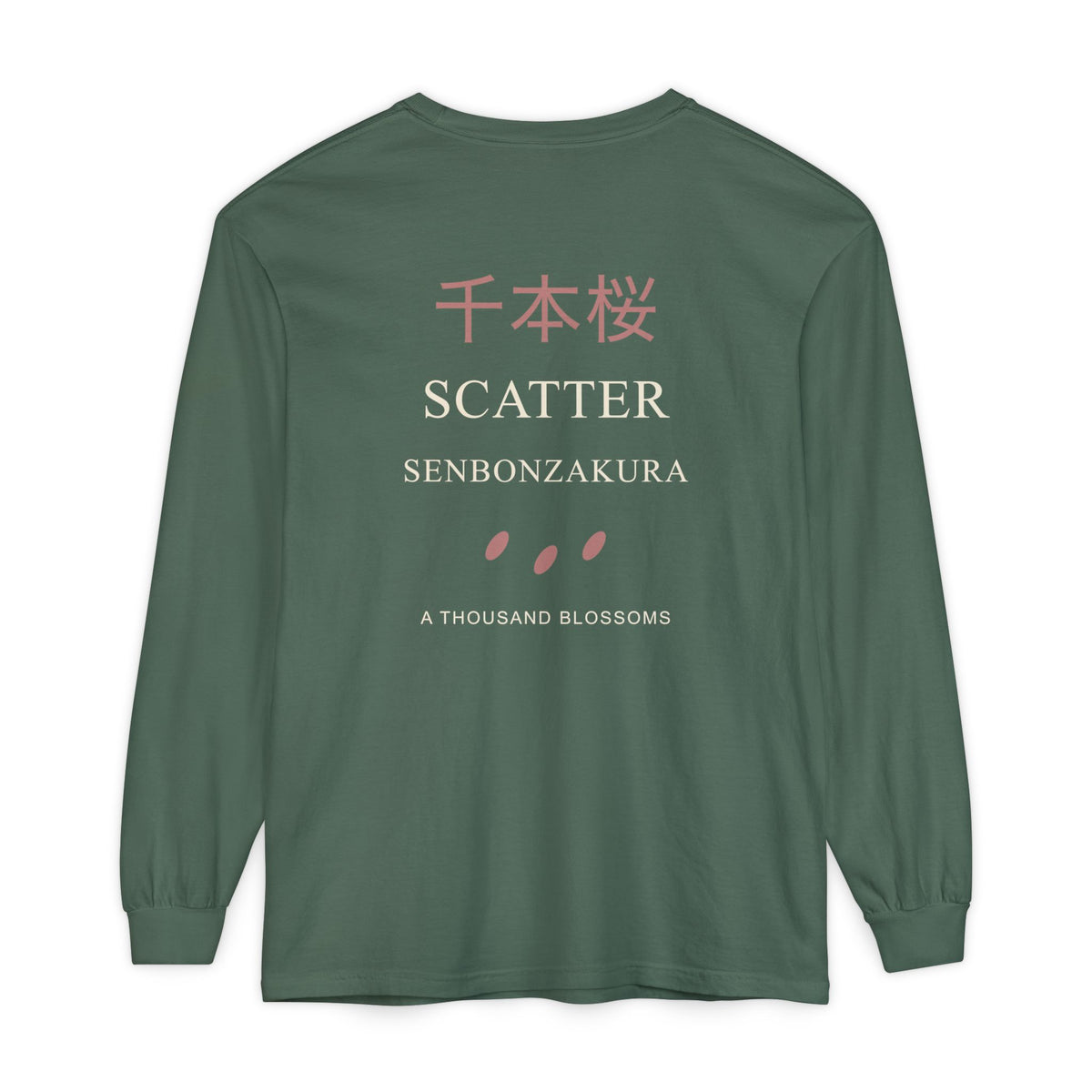 Scatter Kanji Long Sleeve Tee | Inspired by Byakuya Kuchiki from Bleach