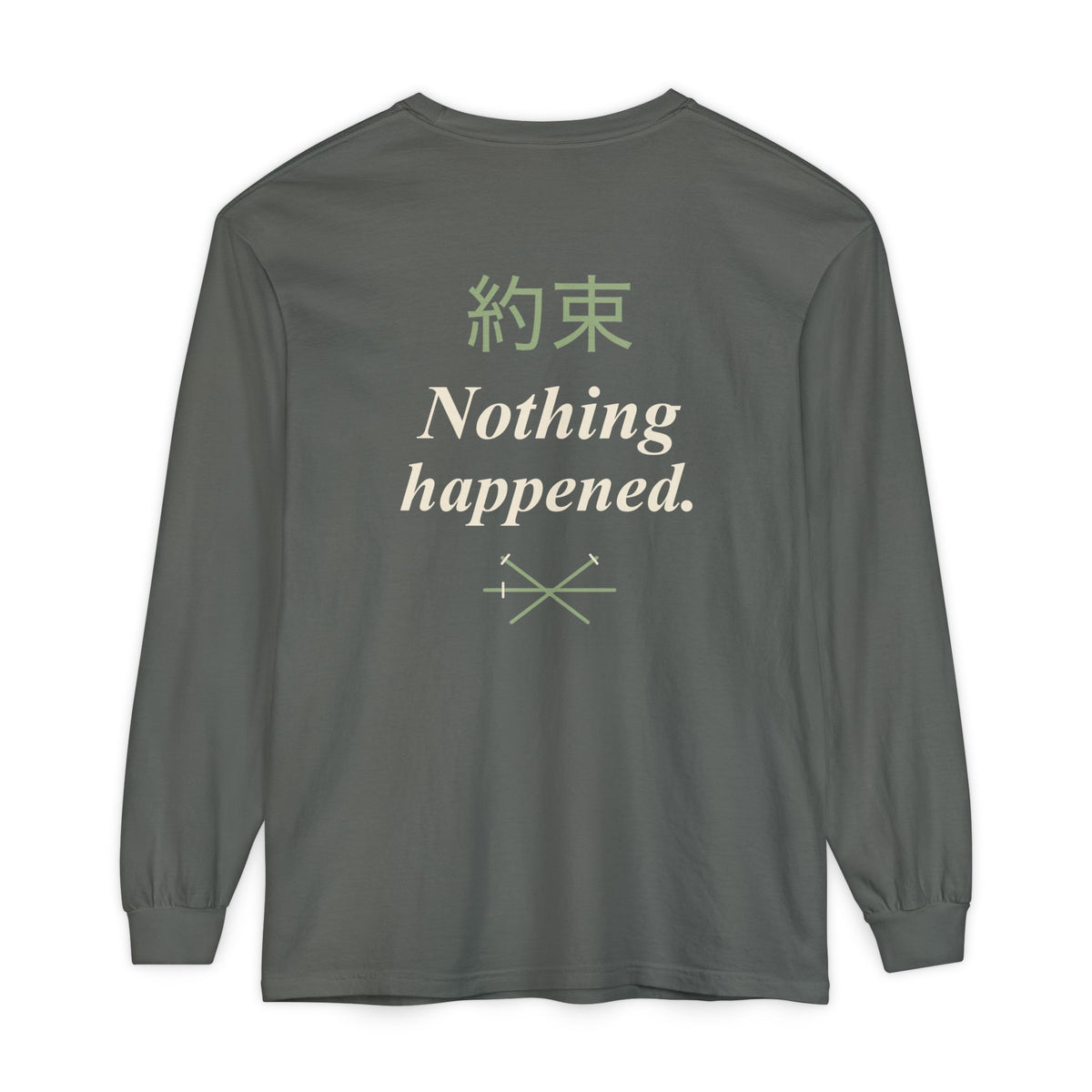 Kept Promise Kanji Anime Long Sleeve Tee | Pirate Japanese Streetwear
