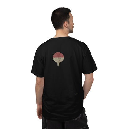 Ember Legacy Edge Edition Heavyweight Tee in Black — studio back lifestyle — back view