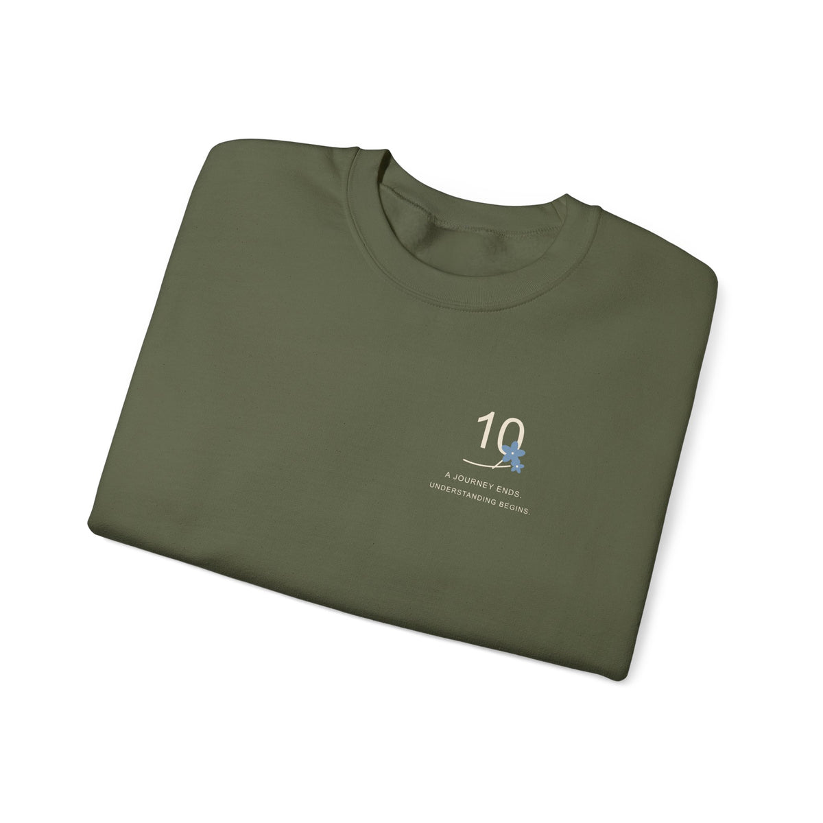 Ten Years, Still Learning Minimalist Crewneck Sweatshirt | Inspired by Frieren from Frieren