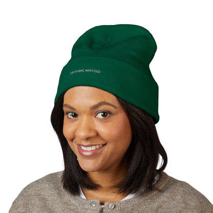 Nothing Wasted Embroidered Beanie | Inspired by Rudo from Gachiakuta