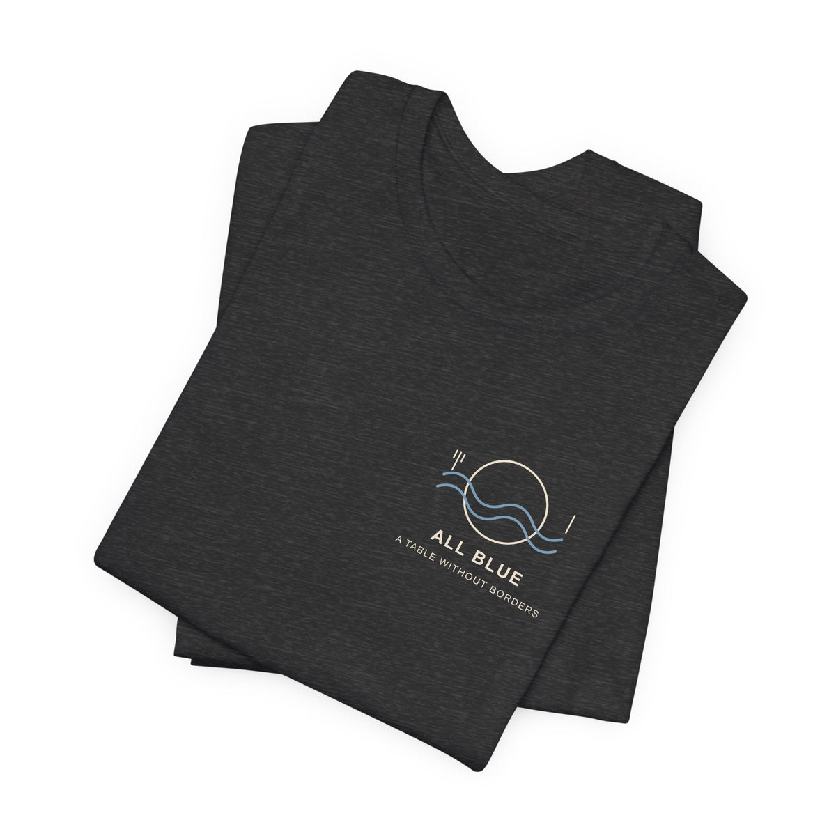 All Blue Table Minimalist Anime Soft Tee | Pirate Japanese Streetwear