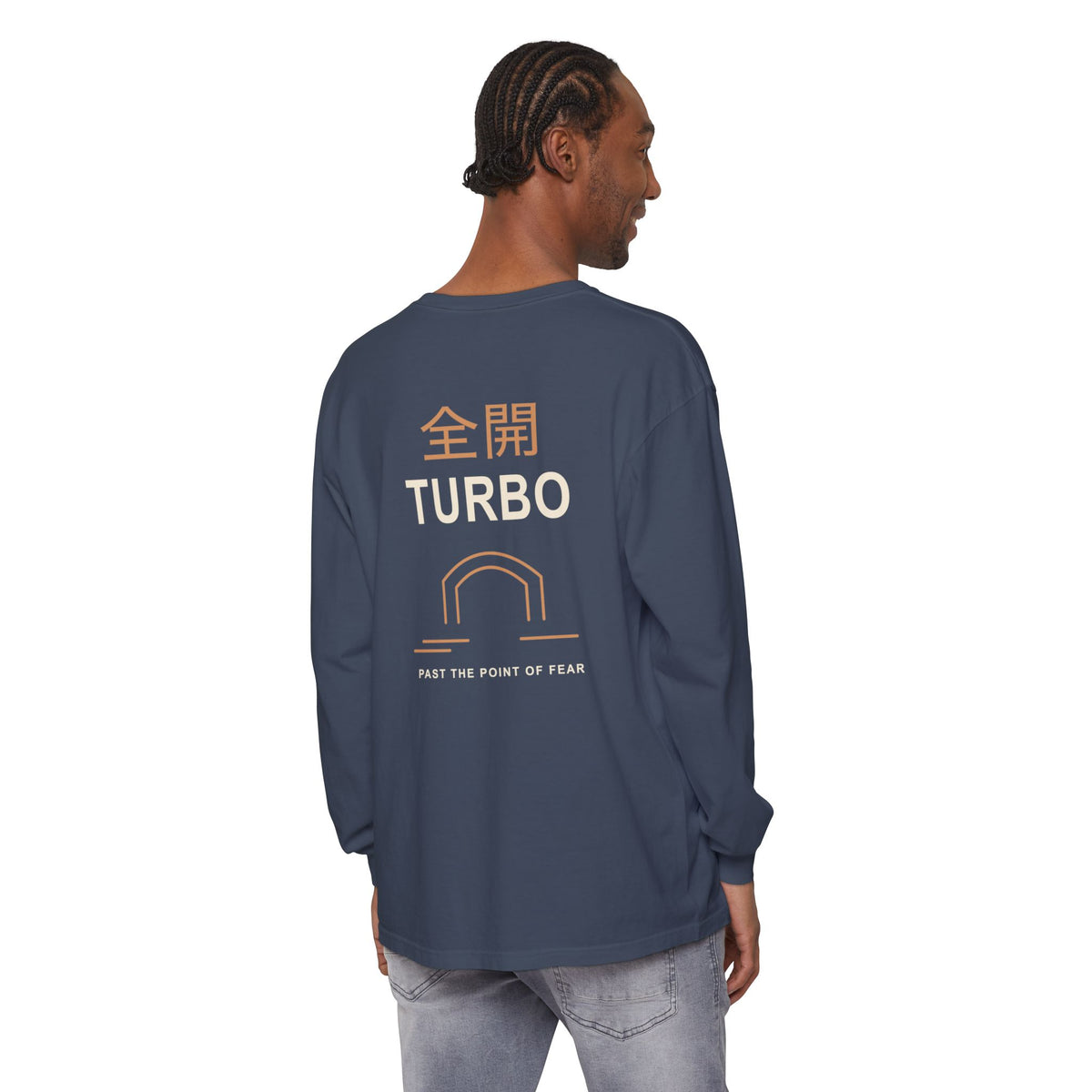 Tunnel Velocity Kanji Long Sleeve Tee | Inspired by Okarun from Dandadan