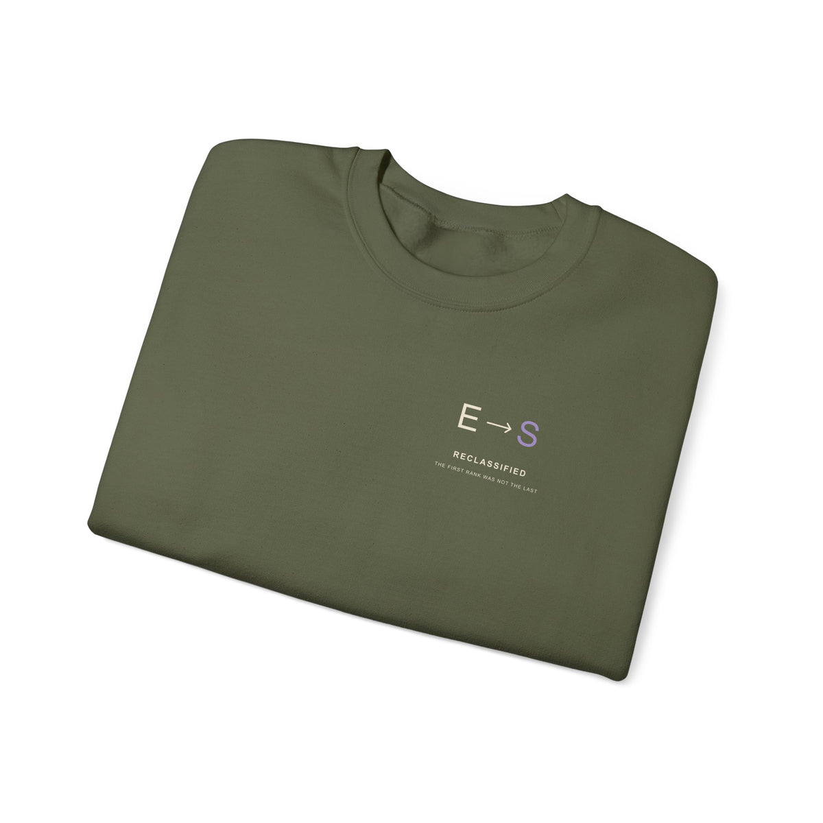 Reclassified Minimalist Anime Crewneck Sweatshirt | Shadow Rank Gym Japanese Streetwear