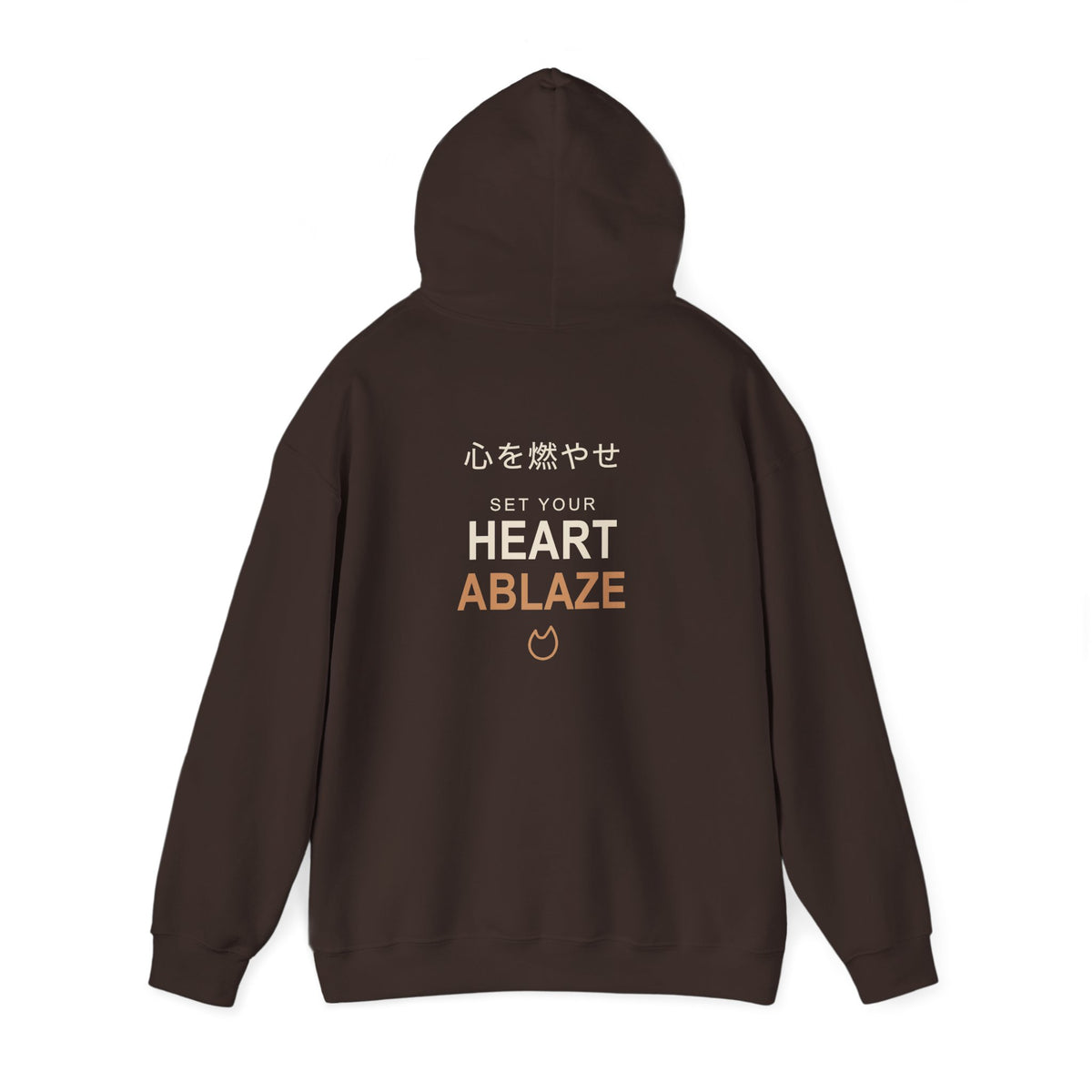 Burning Resolve Kanji Anime Hoodie | Demon Hunter Japanese Streetwear