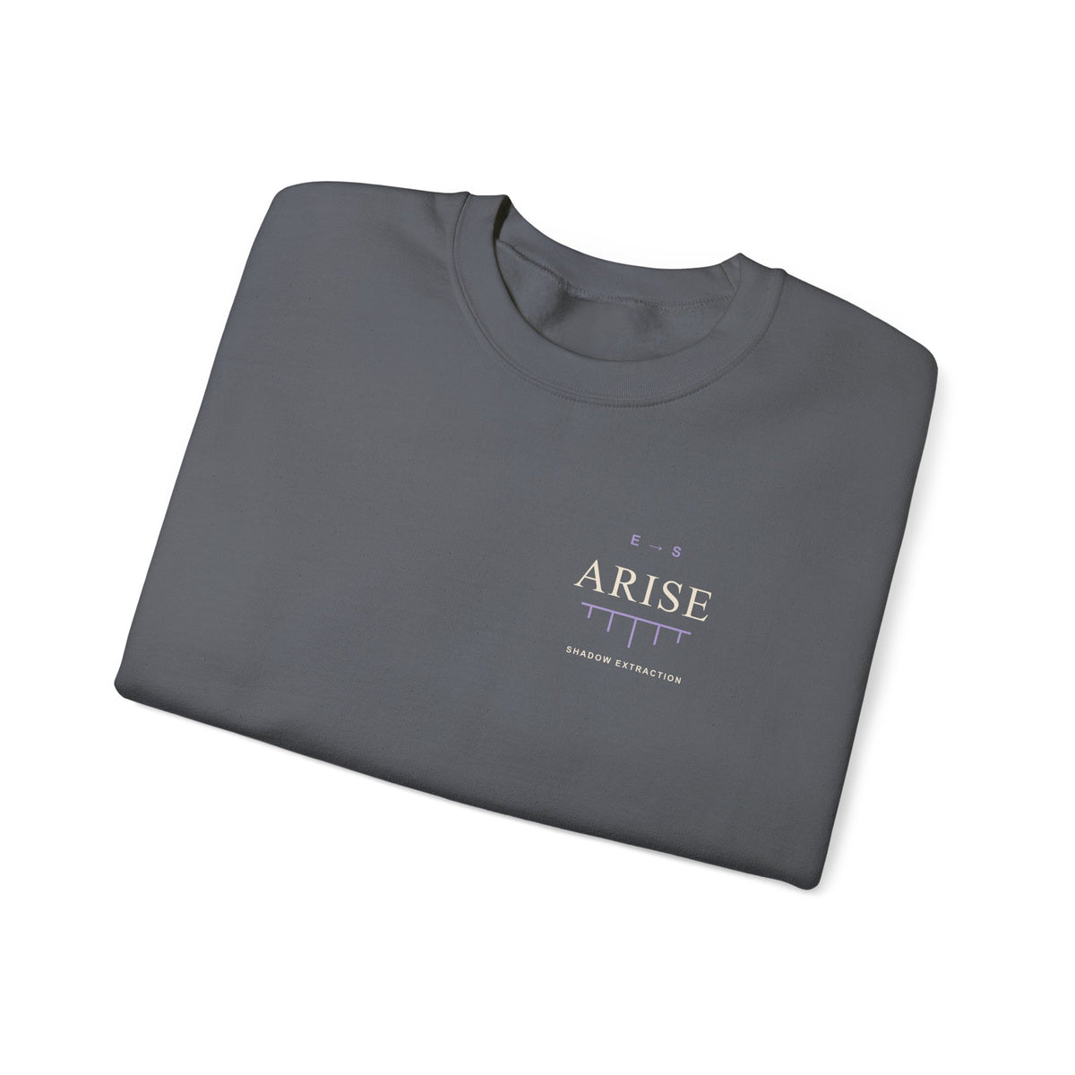 Arise Rank Quote Crewneck Sweatshirt | Inspired by Sung Jinwoo from Solo Leveling