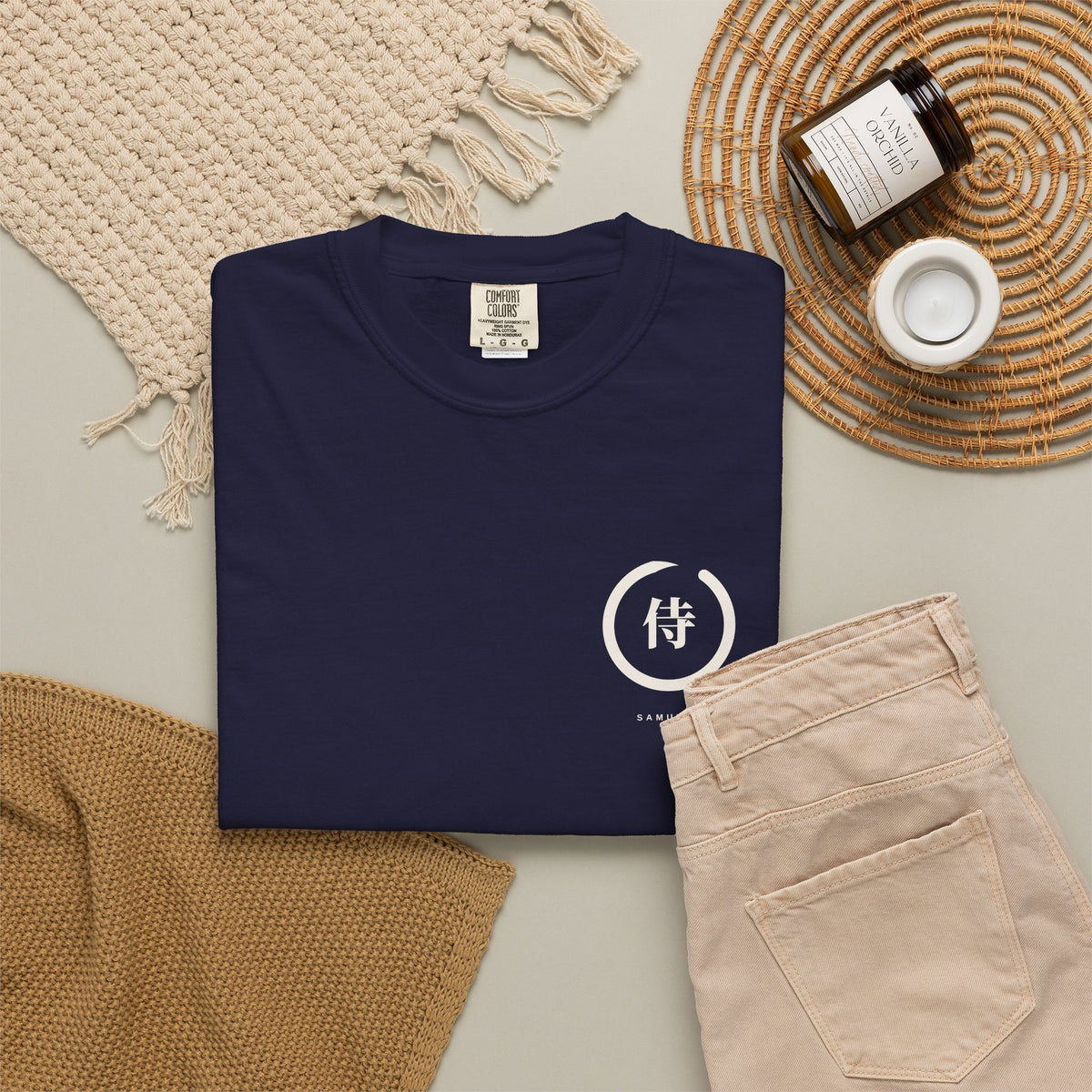 Samurai Enso Anime Tee | Minimalist Japanese Streetwear Shirt