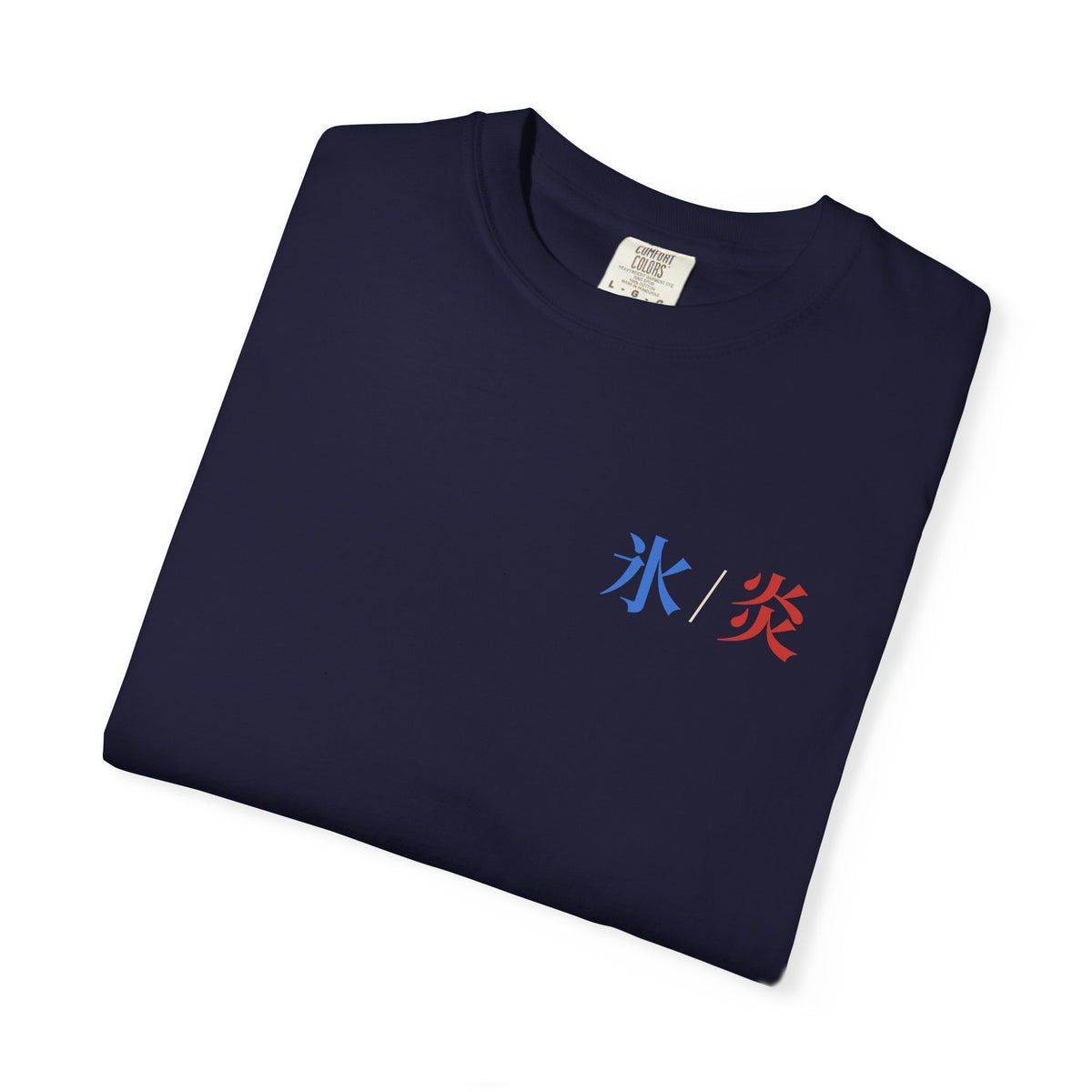 Dual Temperature Kanji Anime Tee | Ice and Fire Japanese Streetwear