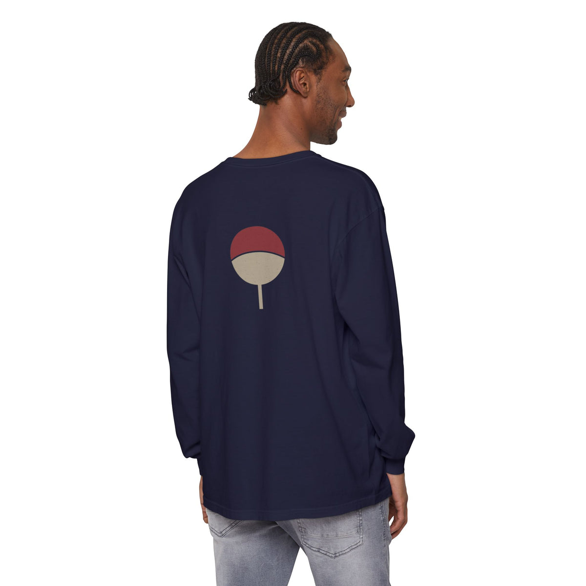 Ember Legacy Minimalist Anime Long Sleeve Tee | Fire Release Kanji Japanese Streetwear