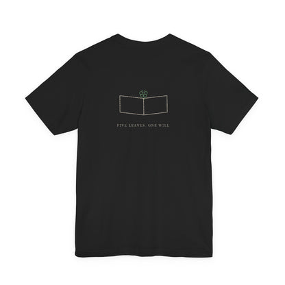Five Leaf Kanji Soft Tee | Inspired by Asta from Black Clover