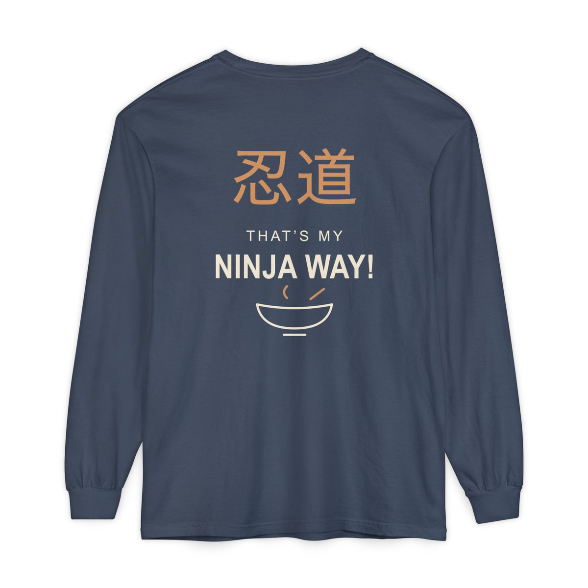 Ninja Way Kanji Anime Long Sleeve Tee | Ninja Japanese Streetwear