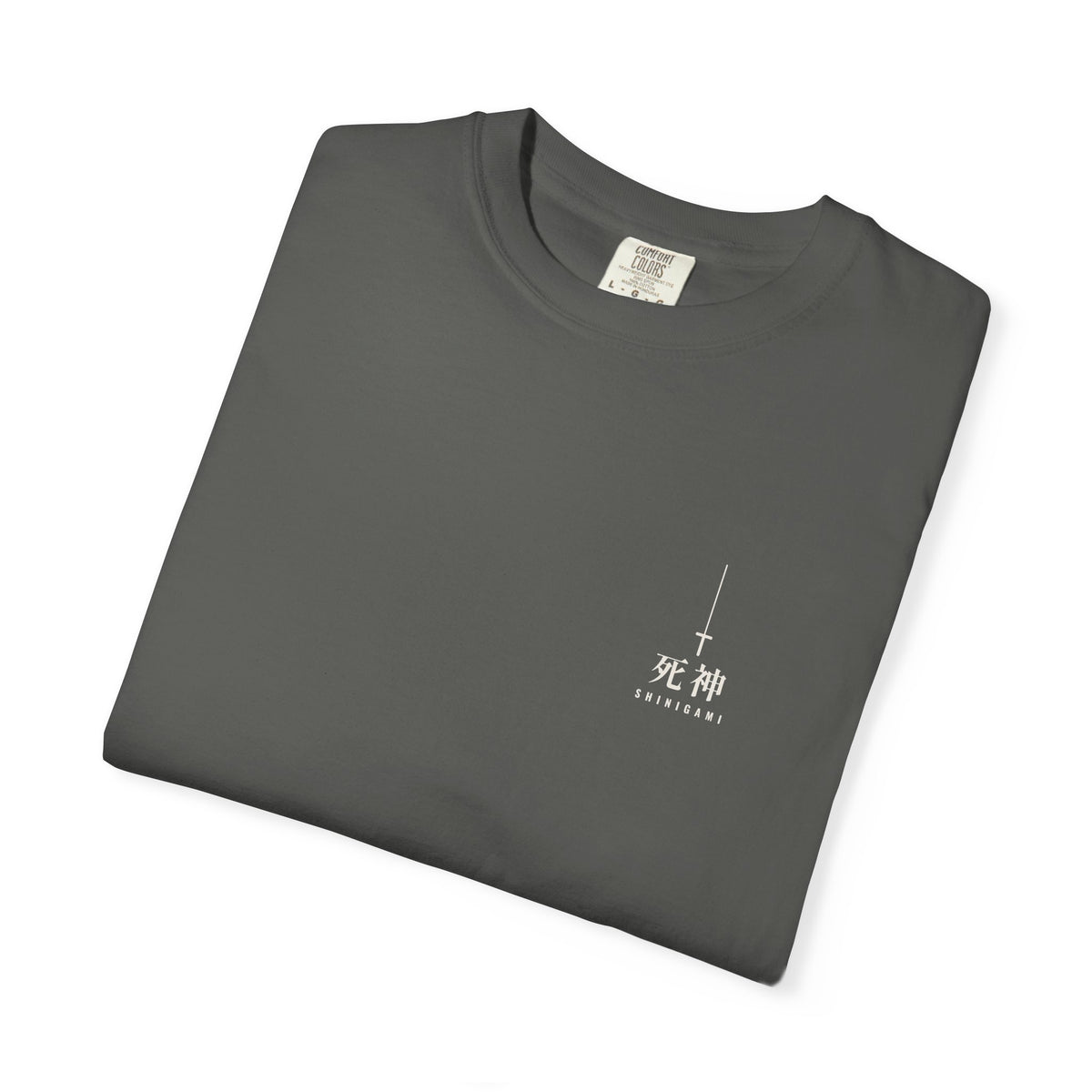 Shinigami Minimalist Anime Tee | Death God Kanji Sword Streetwear Shirt
