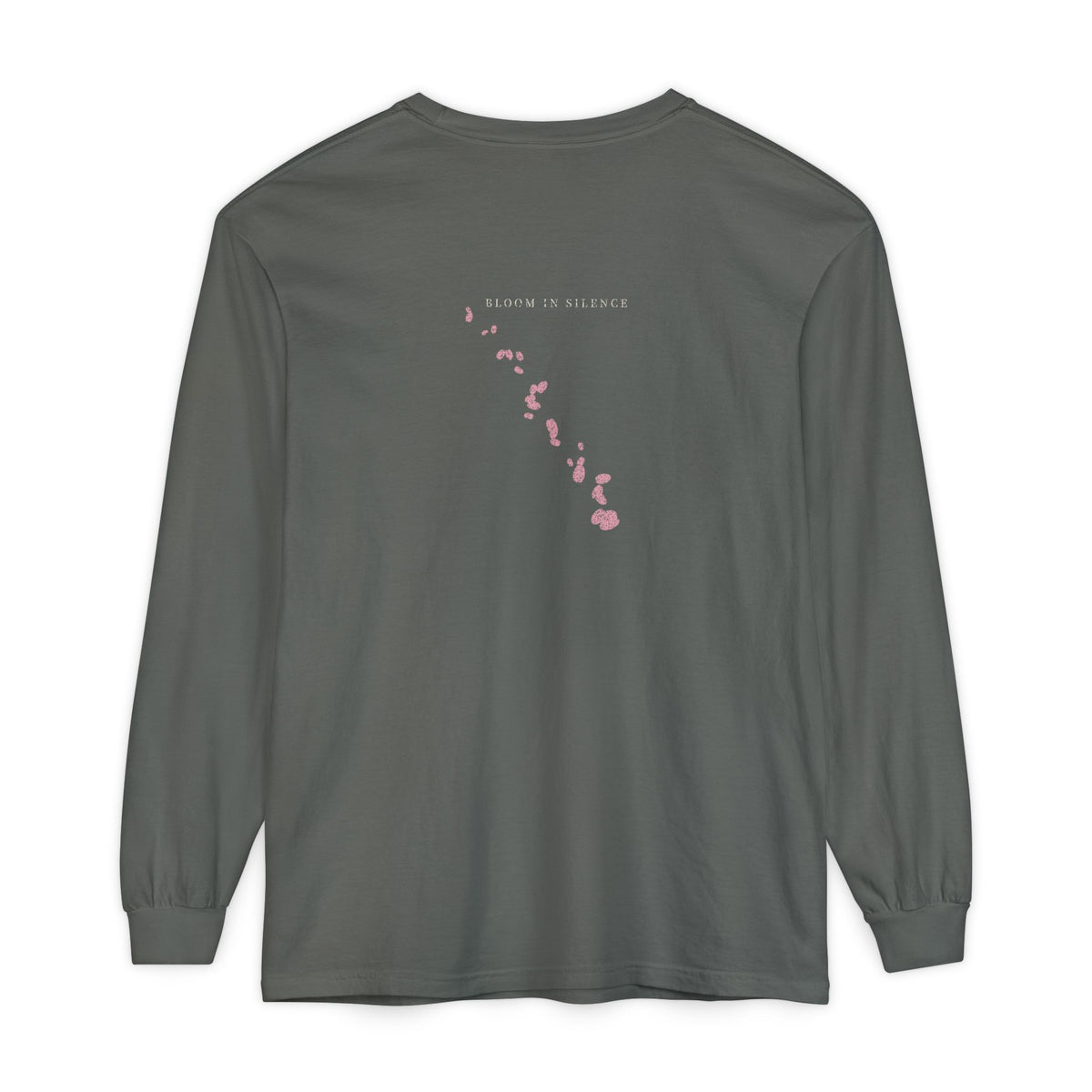 Quiet Bloom Kanji Long Sleeve Tee | Inspired by Byakuya Kuchiki from Bleach
