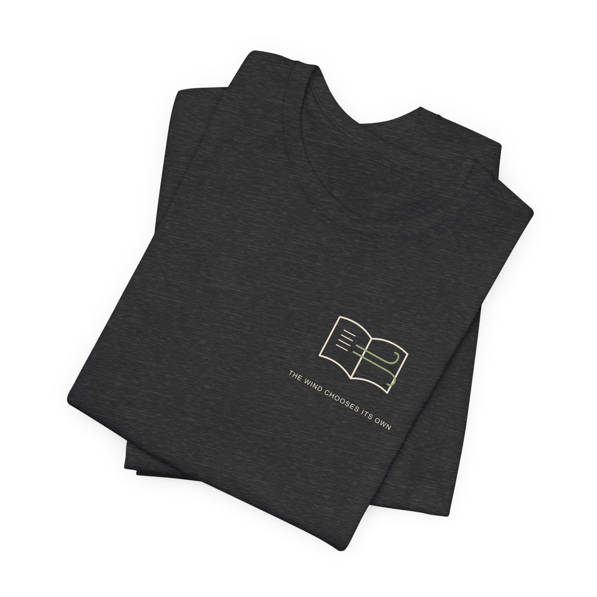 Wind Chooses Minimalist Anime Soft Tee | Grimoire Magic Japanese Streetwear