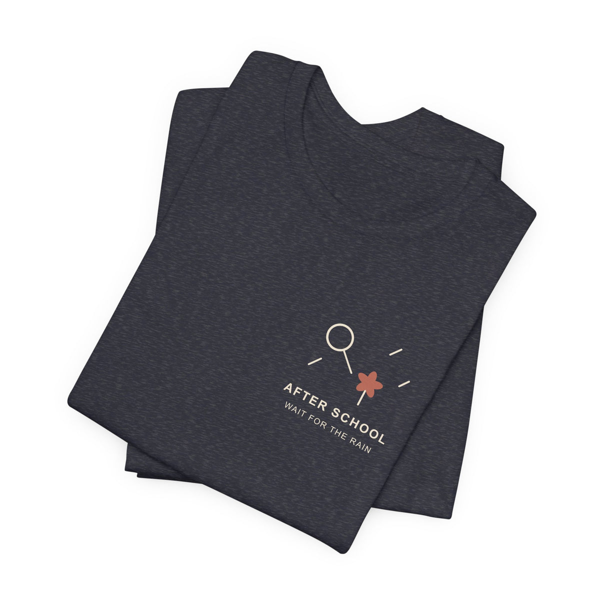 After School Rain Minimalist Anime Soft Tee | Devil Hunter Japanese Streetwear