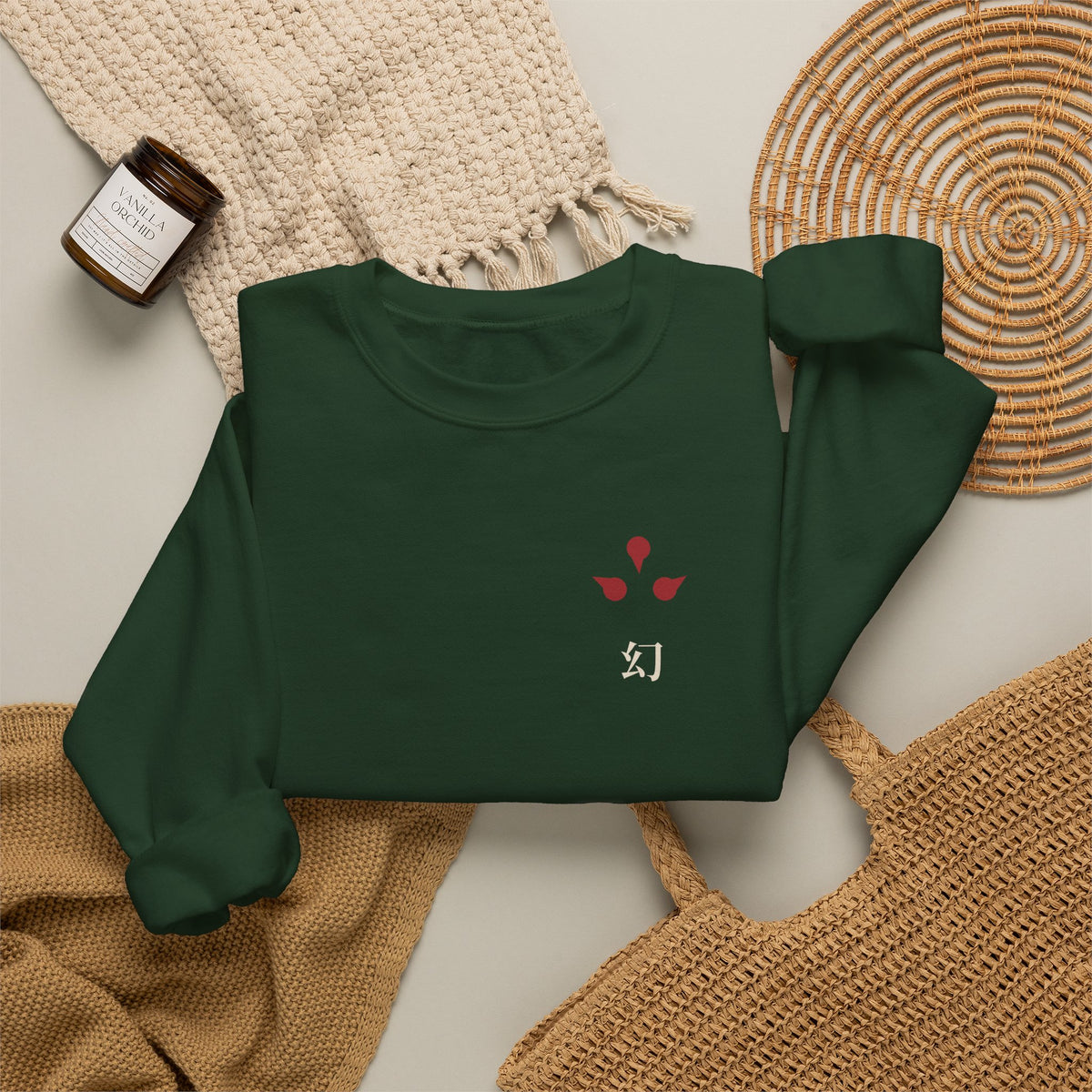 After Dark Kanji Anime Crewneck Sweatshirt | Clan Crest Japanese Streetwear