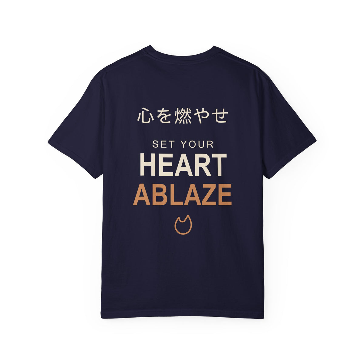 Burning Resolve Kanji Anime Tee | Demon Hunter Japanese Streetwear