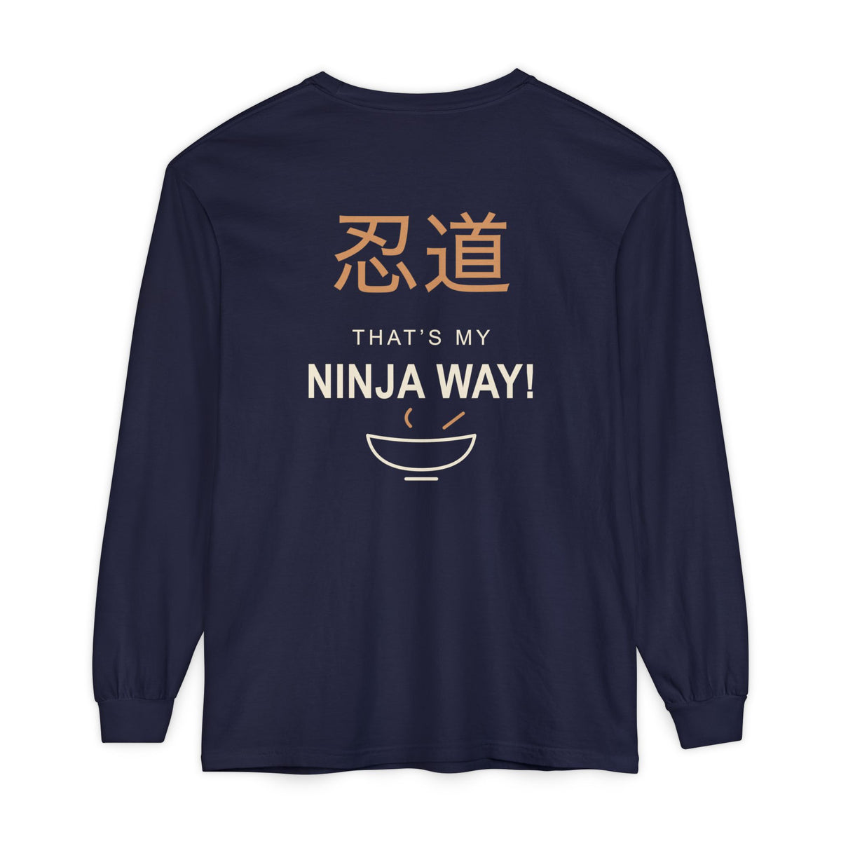 Ninja Way Kanji Anime Long Sleeve Tee | Ninja Japanese Streetwear