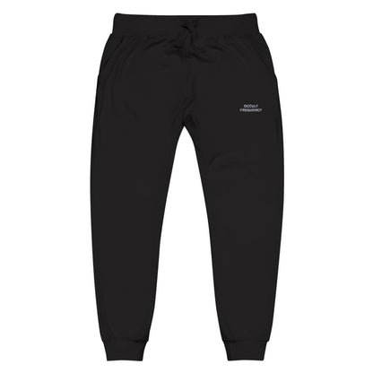 Occult Frequency Embroidered Fleece Sweatpants | Inspired by Momo Ayase and Okarun from Dandadan