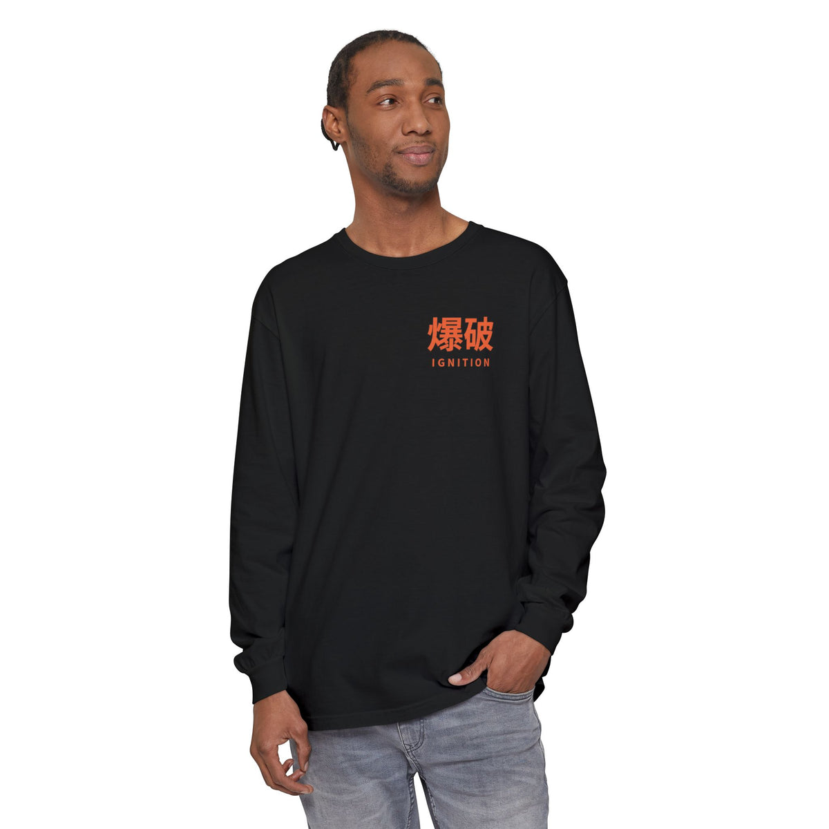 Ignition Kanji Anime Long Sleeve Tee | Explosion Japanese Streetwear