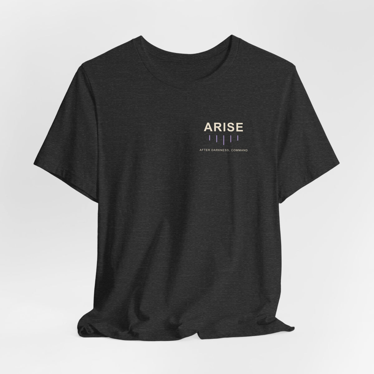 After Darkness Minimalist Anime Soft Tee | Shadow Rank Gym Japanese Streetwear