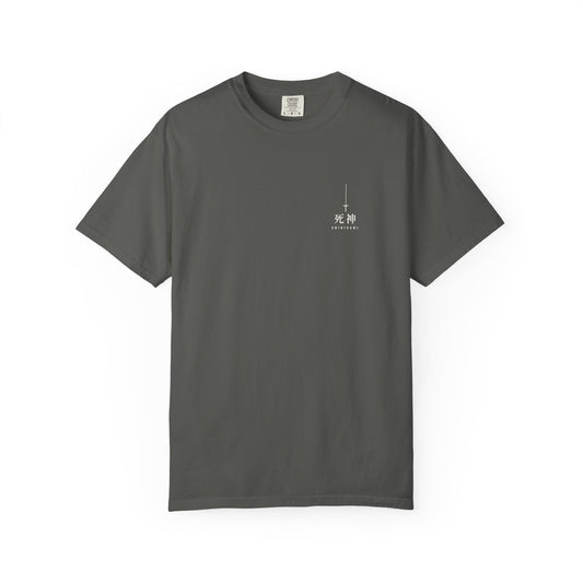 Shinigami Minimalist Anime Tee | Death God Kanji Sword Streetwear Shirt