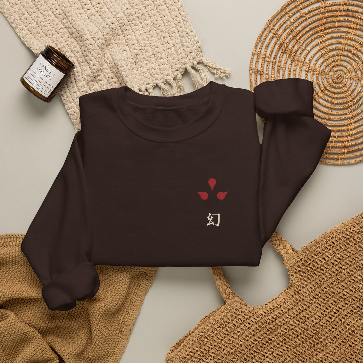 After Dark Kanji Anime Crewneck Sweatshirt | Clan Crest Japanese Streetwear