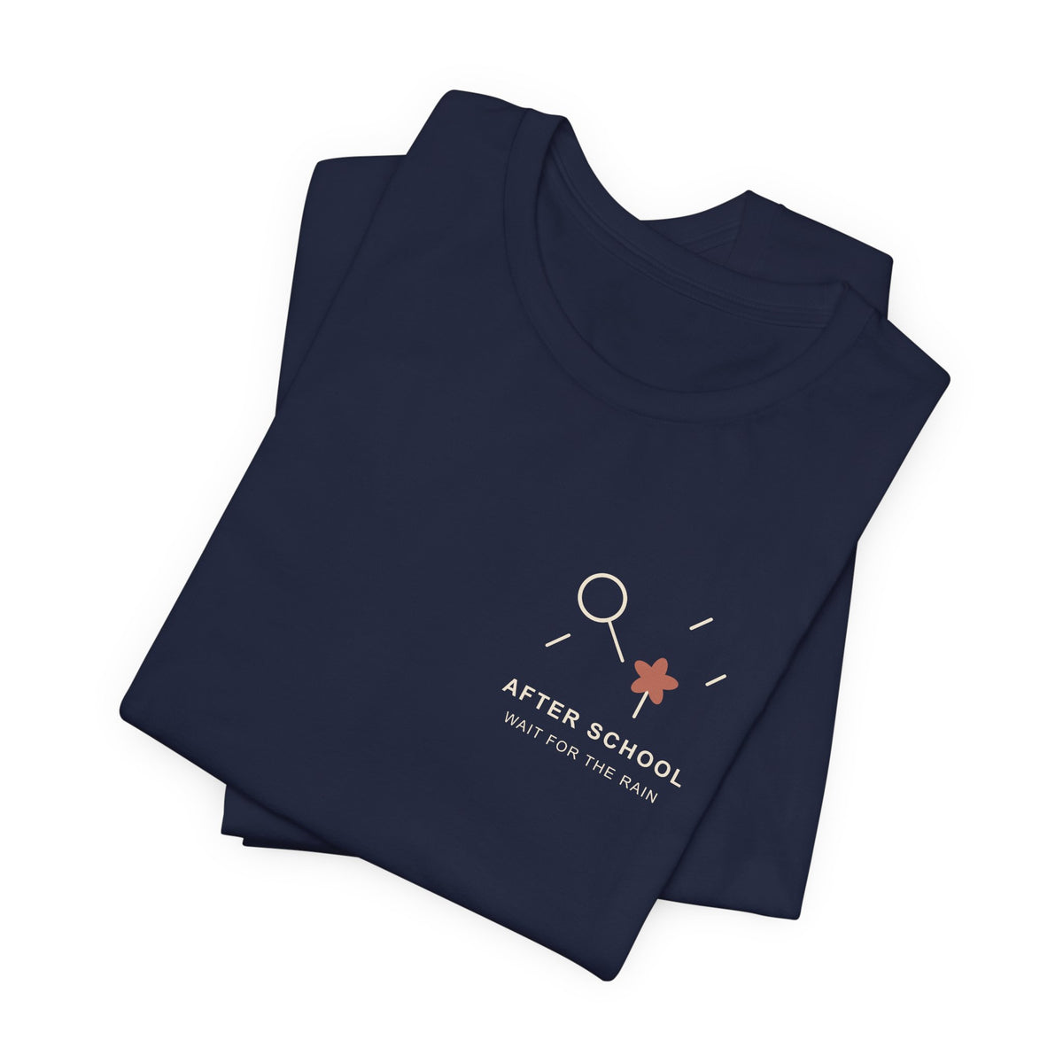After School Rain Minimalist Anime Soft Tee | Devil Hunter Japanese Streetwear
