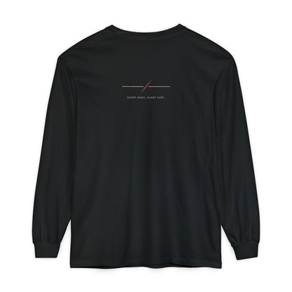 Surpass Your Limits Kanji Long Sleeve Tee | Inspired by Yami Sukehiro from Black Clover