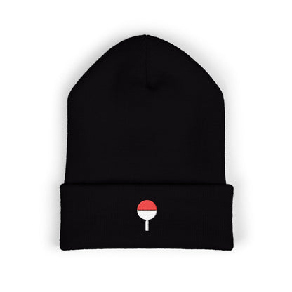 Clan Fan Crest Embroidered Beanie | Inspired by the Uchiha clan of Naruto