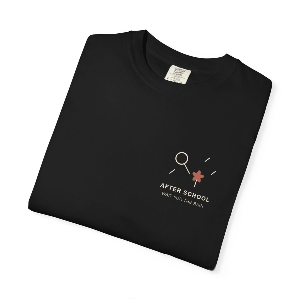 After School Rain Minimalist Anime Tee | Devil Hunter Japanese Streetwear