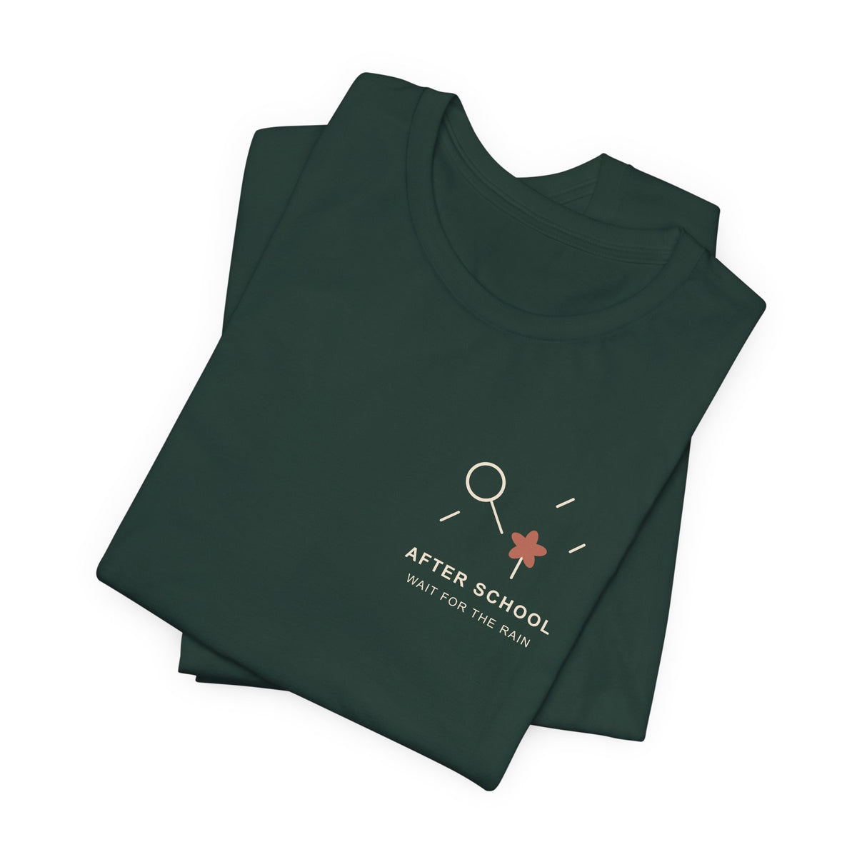 After School Rain Minimalist Anime Soft Tee | Devil Hunter Japanese Streetwear