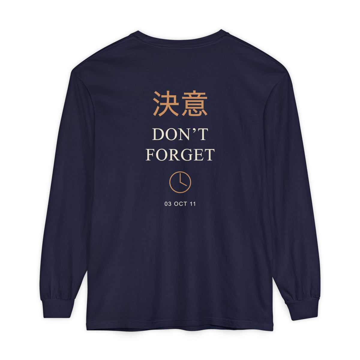 October Third Kanji Long Sleeve Tee | Inspired by Edward and Alphonse Elric from Fullmetal Alchemist