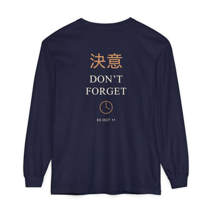 October Third Kanji Long Sleeve Tee | Inspired by Edward and Alphonse Elric from Fullmetal Alchemist
