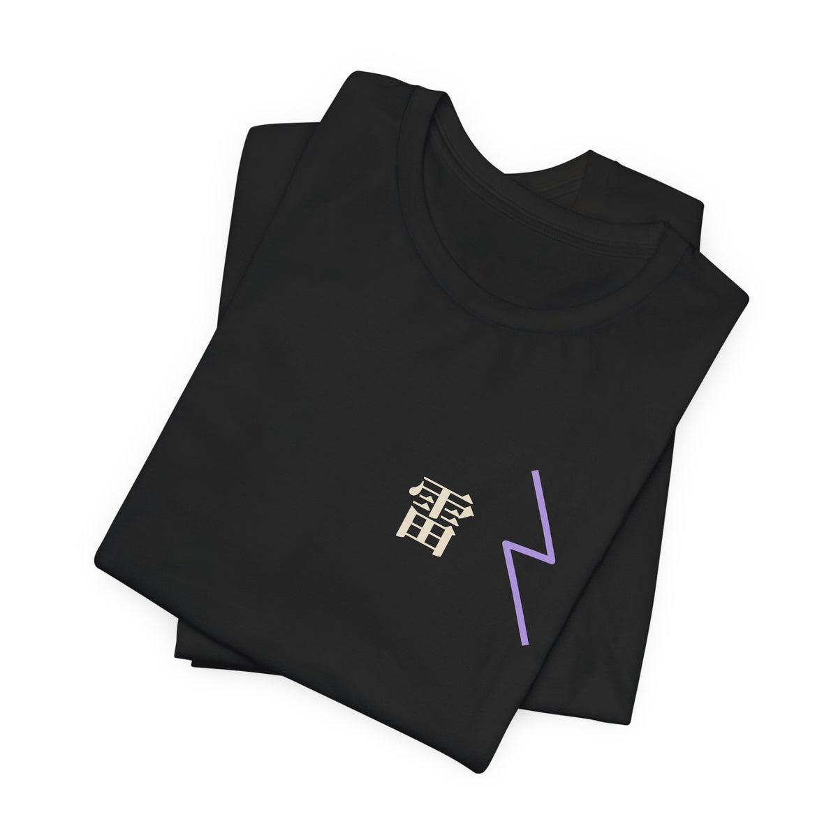 Storm Flame Kanji Anime Soft Tee | Clan Crest Japanese Streetwear