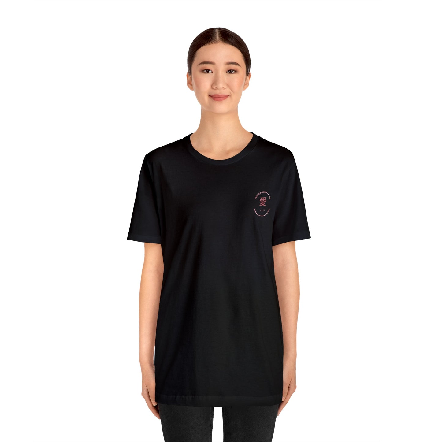 Love Kanji Crest Unisex Jersey Short Sleeve Tee Shirt