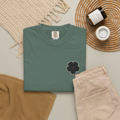 Black Clover Leaf Minimalist Heavyweight Tee | Inspired by Asta from Black Clover