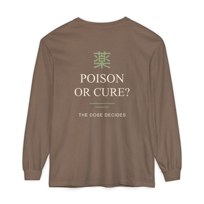 The Dose Makes Kanji Long Sleeve Tee | Inspired by Maomao from The Apothecary Diaries