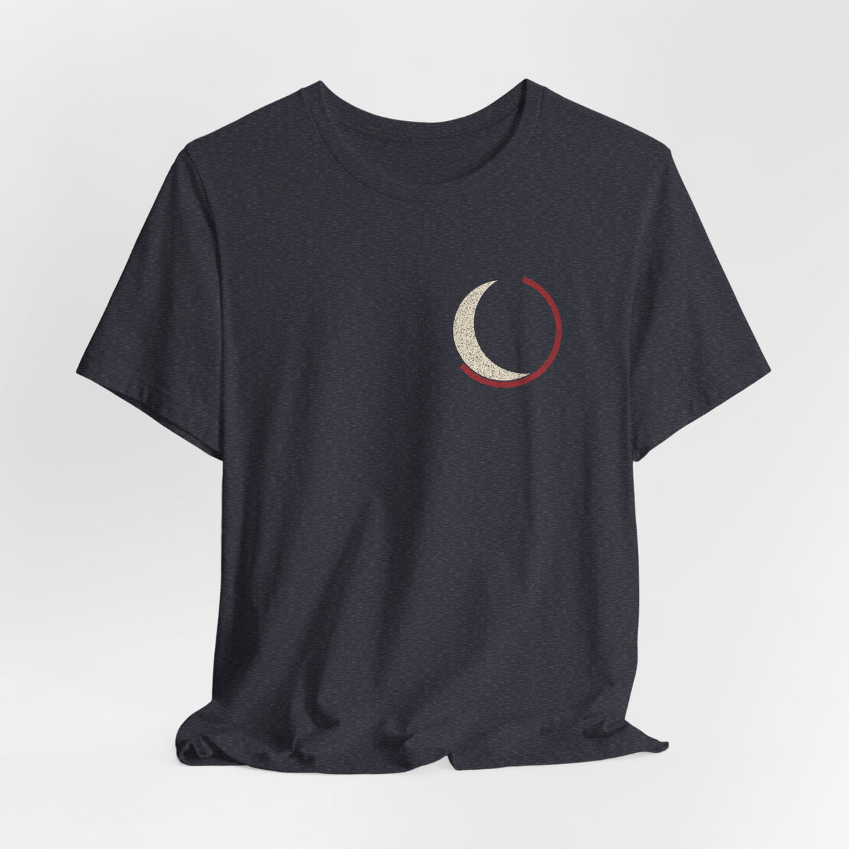 Black Moon Minimalist Anime Soft Tee | Soul Sword Japanese Streetwear