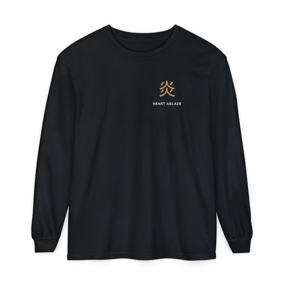 Burning Resolve Kanji Long Sleeve Tee | Inspired by Kyojuro Rengoku from Demon Slayer