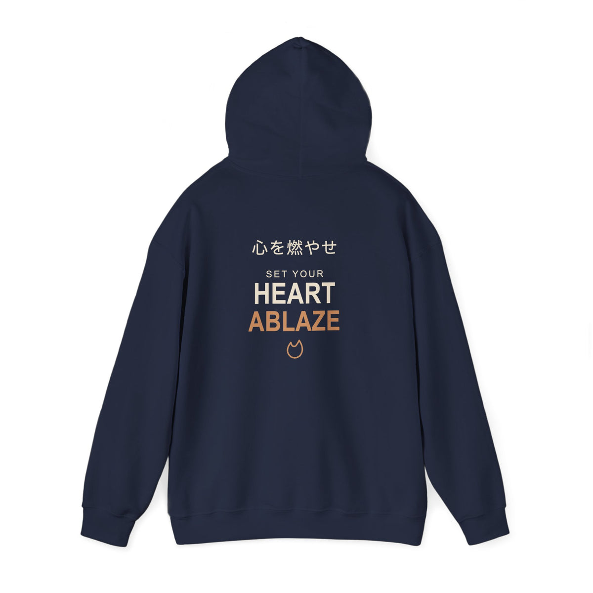 Burning Resolve Kanji Anime Hoodie | Demon Hunter Japanese Streetwear