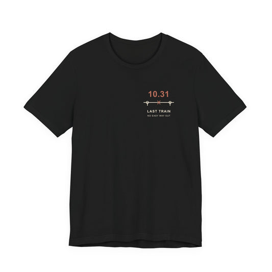 Last Train October Minimalist Anime Soft Tee | Sorcerer Japanese Streetwear